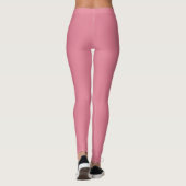 Solid Soft Pastel Pink Leggings Minimalist Athleis (Rückseite)