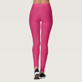 Solid Soft Pastel Pink Leggings Minimalist Athleis (Rückseite)