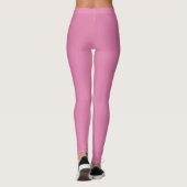 Solid Soft Pastel Pink Leggings Minimalist Athleis (Rückseite)