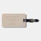 Solid Soft Sky Light Pastel Baby Blue Color Gepäckanhänger (Rückseite horizontal)