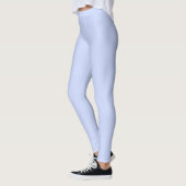 Solid Soft Sky Light Pastel Baby Blue Color Leggings (Links)