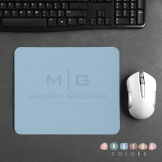 Solid Soft Sky Light Pastel Baby Blue Color Mousepad