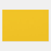 Solid sonnig goldgelb geschenkpapier set (Vorderseite 3)