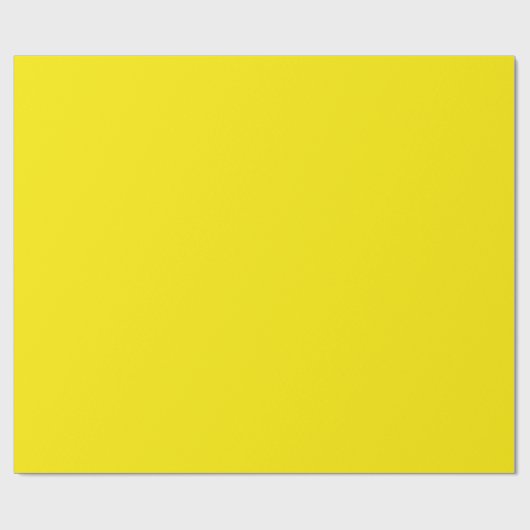 Solid sonnige Gelbfarbe Geschenkpapier (Flach)