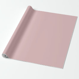 Solid staubig pink geschenkpapier