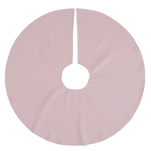 Solid staubig pink polyester weihnachtsbaumdecke (Vorderseite)