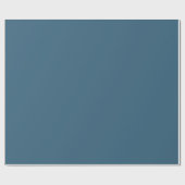 Solid Steel Blue Geschenkpapier (Flach)