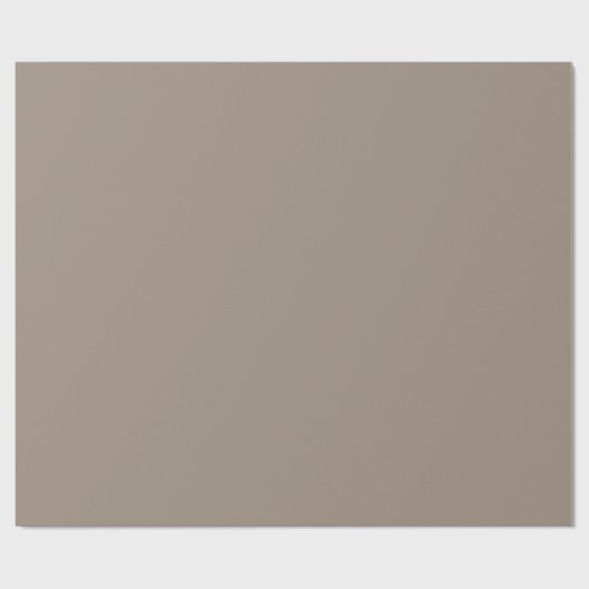 Solid taupe dusty brown geschenkpapier (Flach)