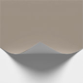 Solid taupe staubbraun geschenkpapier (Ecke)