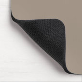 Solid taupe staubbraun mousepad (Ecke)