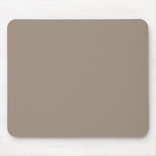 Solid taupe staubbraun mousepad (Vorne)