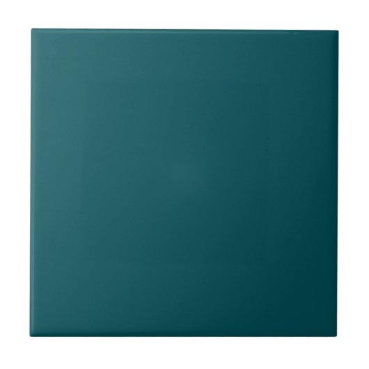 Solid tief aquamarin fliese (Vorderseite)