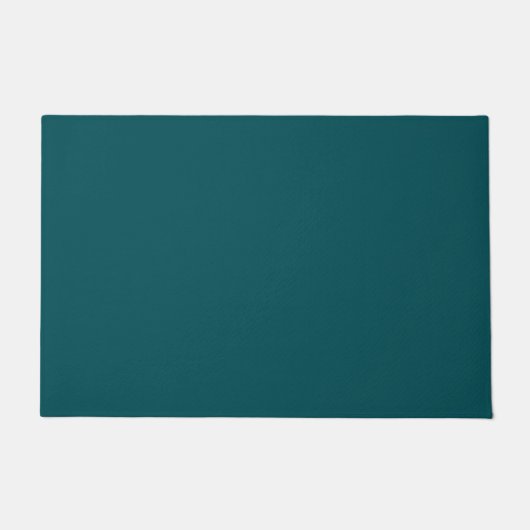 Solid tief aquamarin fußmatte (Vorderseite)