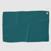 Solid tief aquamarin golfhandtuch (Horizontal)