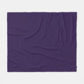 Solid tiefviolett lila fleecedecke (Vorderseite (Horizontal))