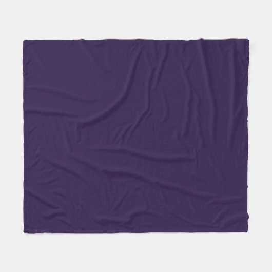 Solid tiefviolett lila fleecedecke (Vorderseite (Horizontal))