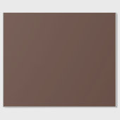 Solid Tiramisu dunkelbraun Geschenkpapier (Flach)