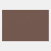 Solid Tiramisu dunkelbraun Geschenkpapier Set (Vorderseite 2)