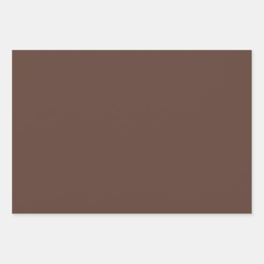 Solid Tiramisu dunkelbraun Geschenkpapier Set (Vorderseite 2)