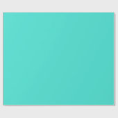 Solid Türkis Blue Geschenkpapier (Flach)