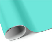 Solid Türkis Blue Geschenkpapier (Rolleneckpunkt)