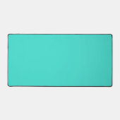 Solid Türkis Blue Schreibtischunterlage (Vorderseite)