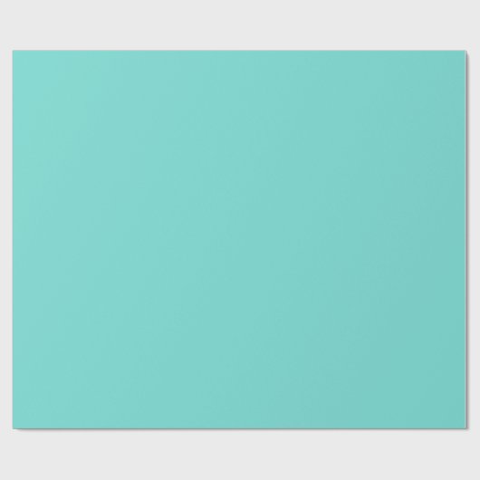 SOLID TURQUOISE | WRAPPING PAPIER GESCHENKPAPIER (Flach)