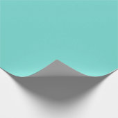 SOLID TURQUOISE | WRAPPING PAPIER GESCHENKPAPIER (Ecke)