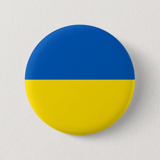 Solid Ukraine Flag Farben Button (Vorderseite)