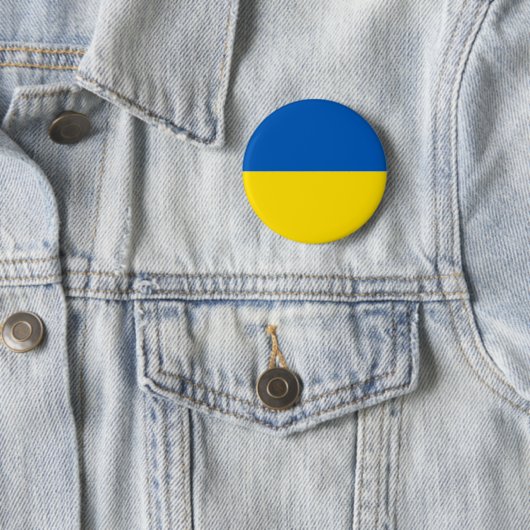 Solid Ukraine Flag Farben Button (Beispiel)