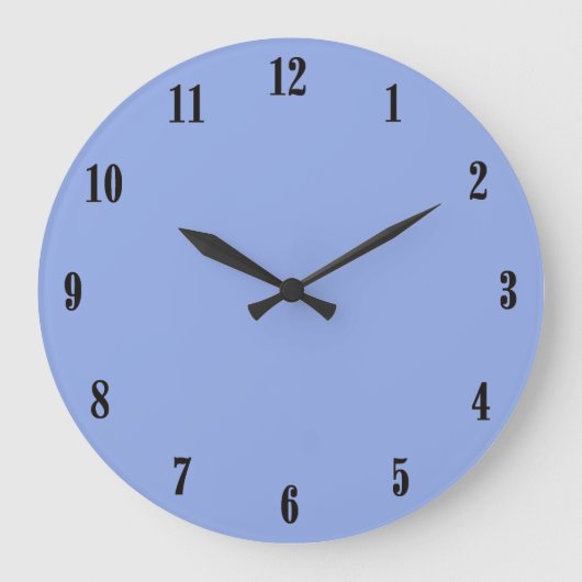 Solid Ultramarine Blue Große Wanduhr (Vorderseite)