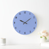 Solid Ultramarine Blue Große Wanduhr (Zuhause)