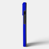 Solid ultramarinfarbenes Blau Case-Mate iPhone Hülle (Rückseite / Links)