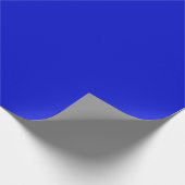 Solid ultramarinfarbenes Blau Geschenkpapier (Ecke)