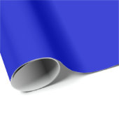 Solid ultramarinfarbenes Blau Geschenkpapier (Rolleneckpunkt)