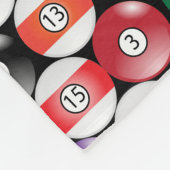 Solid und Stripe 🎱 Billard Balls Fleecedecke (Ecke)