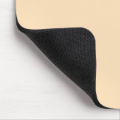 Solid Vanillecreme hellbeige Mousepad (Ecke)
