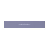 Solid Violet Lila Personalisierte Hochzeit Einladungsbanderole (Flach)