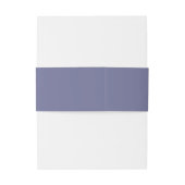 Solid Violet Lila Personalisierte Hochzeit Einladungsbanderole (Rückseitenbeispiel)