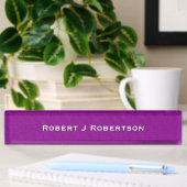 Solid Violet Personalisiert Namensplakette