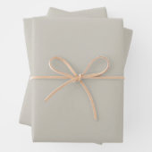Solid Warm Gray Natural Sand Geschenkpapier Set (Beispiel)