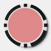 Solid Watermelon Farbe schlicht rosa Pokerchips (Vorderseite)