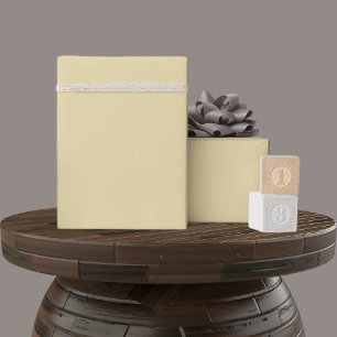 Solid weich helle Pastel Lemon gelbe Farbe Geschenkpapier