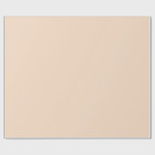 Solid weich helle Pastell Pfirsichcreme Pink Farbe Geschenkpapier (Flach)