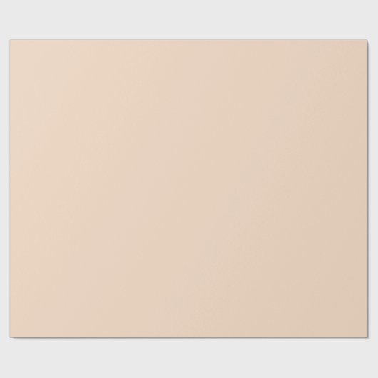 Solid weich helle Pastell Pfirsichcreme Pink Farbe Geschenkpapier (Flach)
