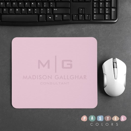 Solid weich helle Pastellfarben Orchid Pink Farbe Mousepad