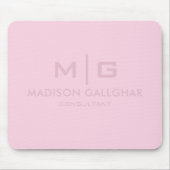 Solid weich helle Pastellfarben Orchid Pink Farbe Mousepad (Vorne)