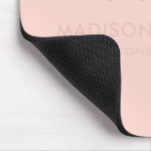 Solid weich helle Pastellfarben Pfirsichfarben Mousepad (Ecke)