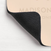Solid weich hellpastellfarbene Creme Beige Gelbe F Mousepad (Ecke)