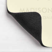 Solid weich hellpastellfarbene Creme Beige Gelbe F Mousepad (Ecke)